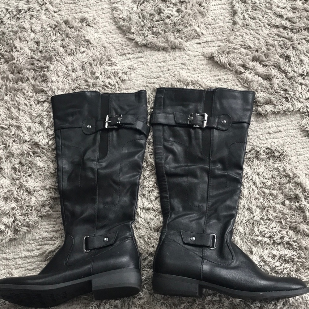 Route 66 Black Dress Boots Size 8 1/2